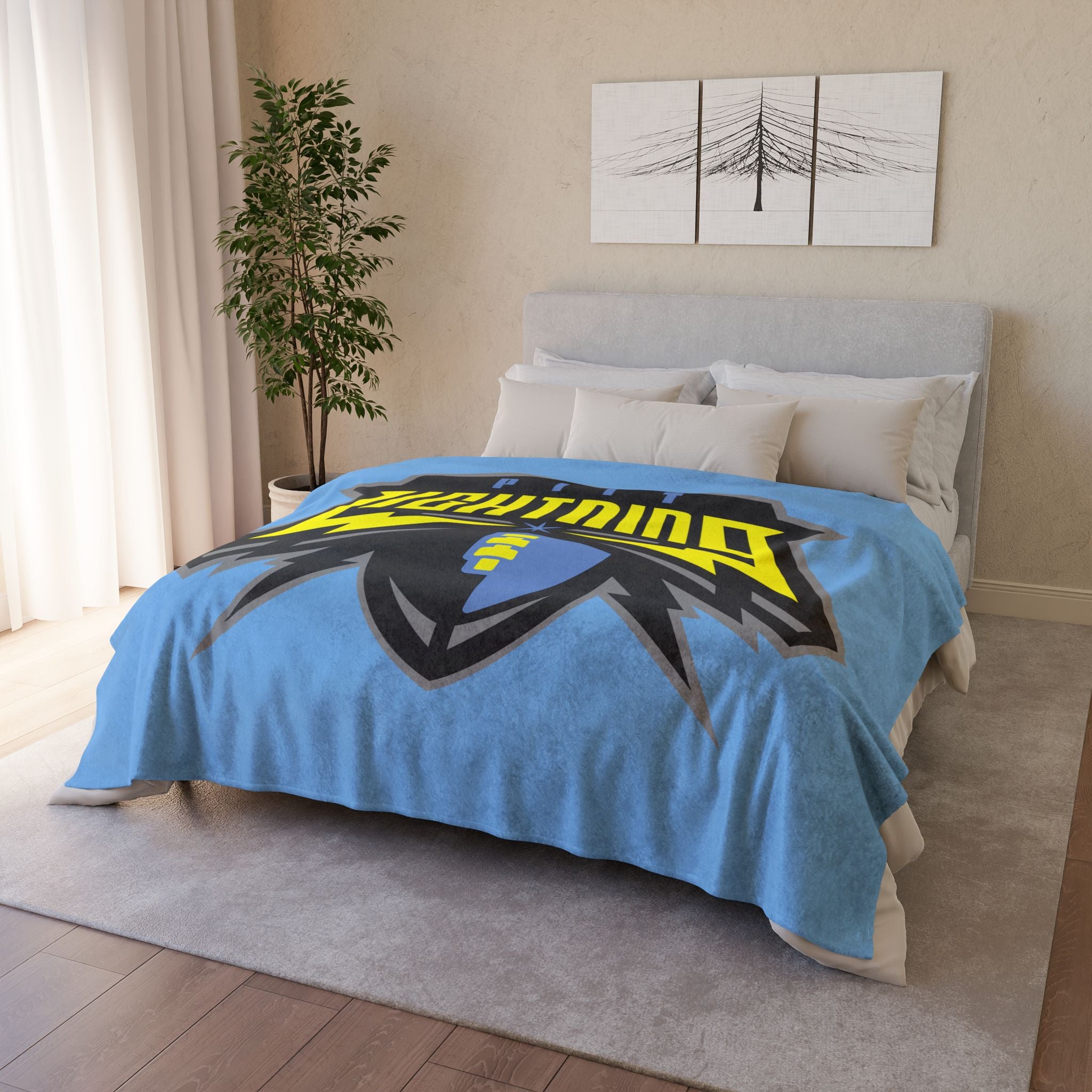 Pitt Lightning Fleece Blanket