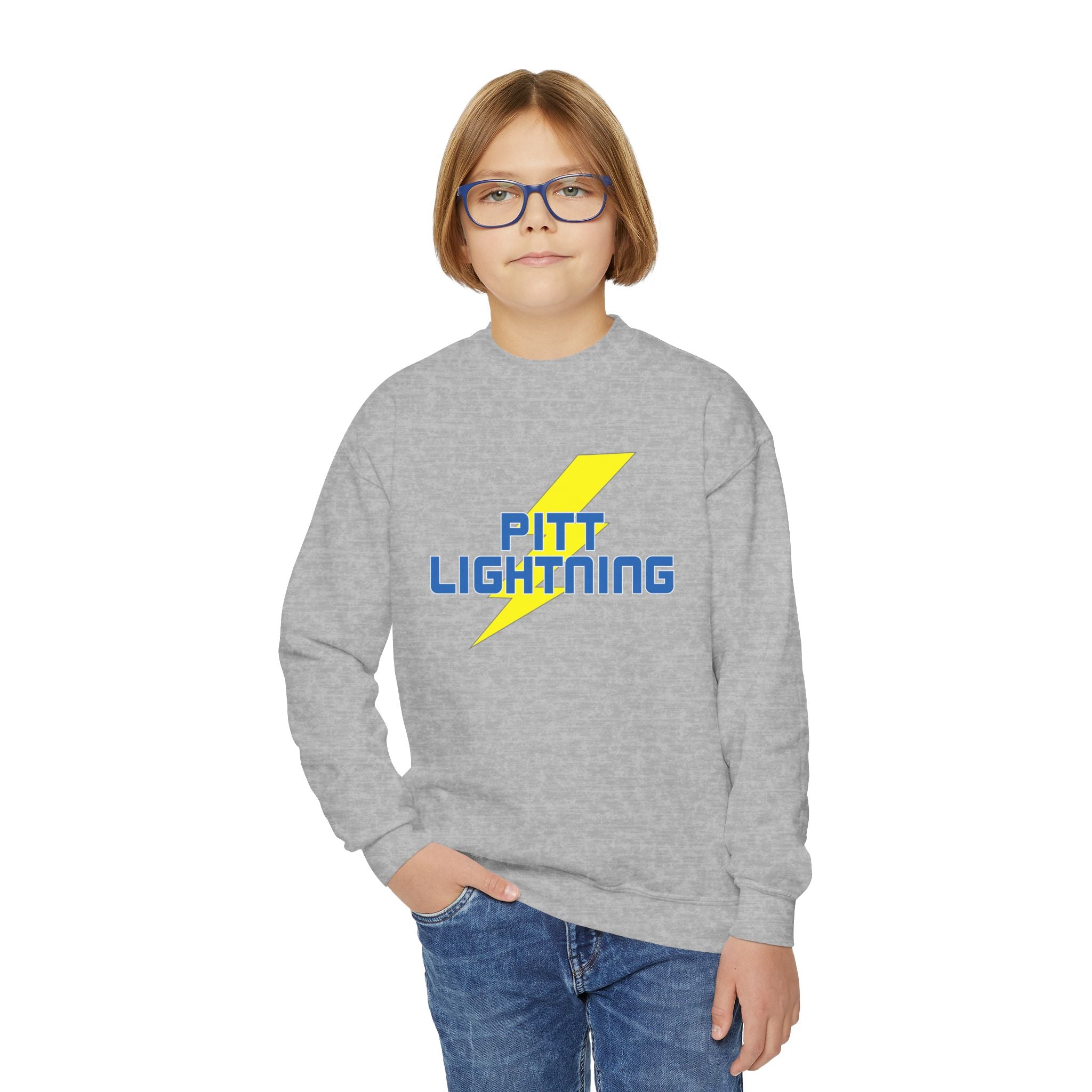 Pitt Lightning Youth Crewneck Sweatshirt