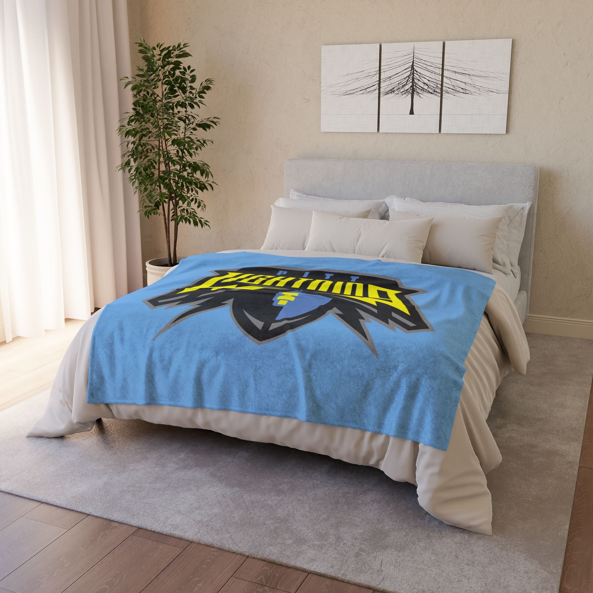 Pitt Lightning Fleece Blanket