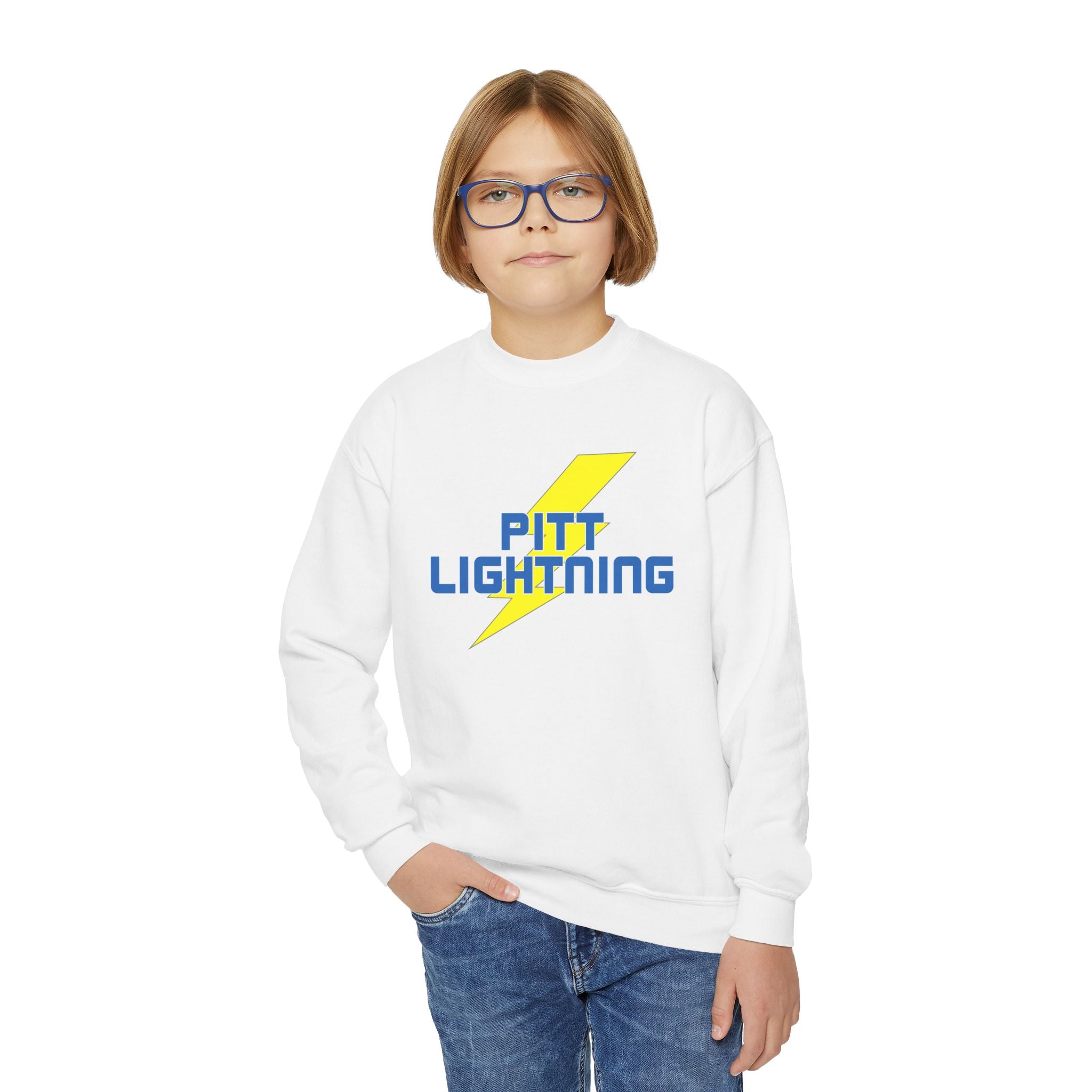 Pitt Lightning Youth Crewneck Sweatshirt
